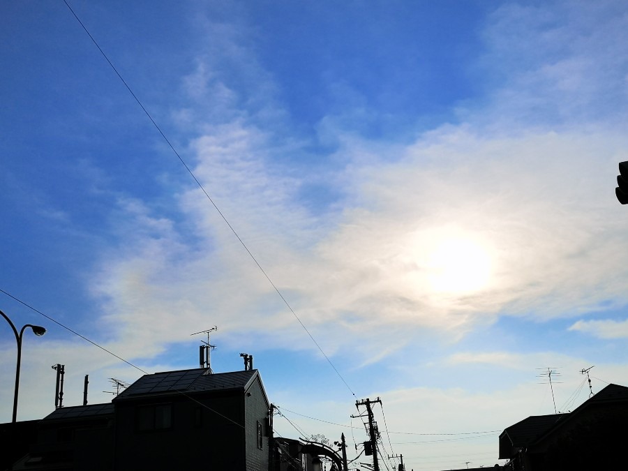 8月9日　午後４時　府中市　　西の空✨