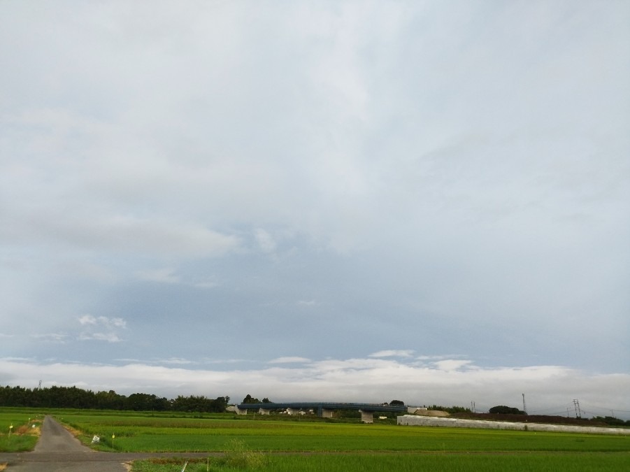 都城市（2022/9/2）西の空:今朝は曇り☁️😓❗