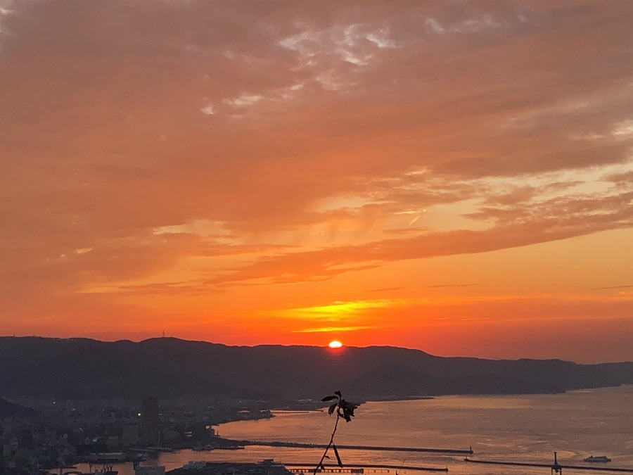 瀬戸内海の夕陽