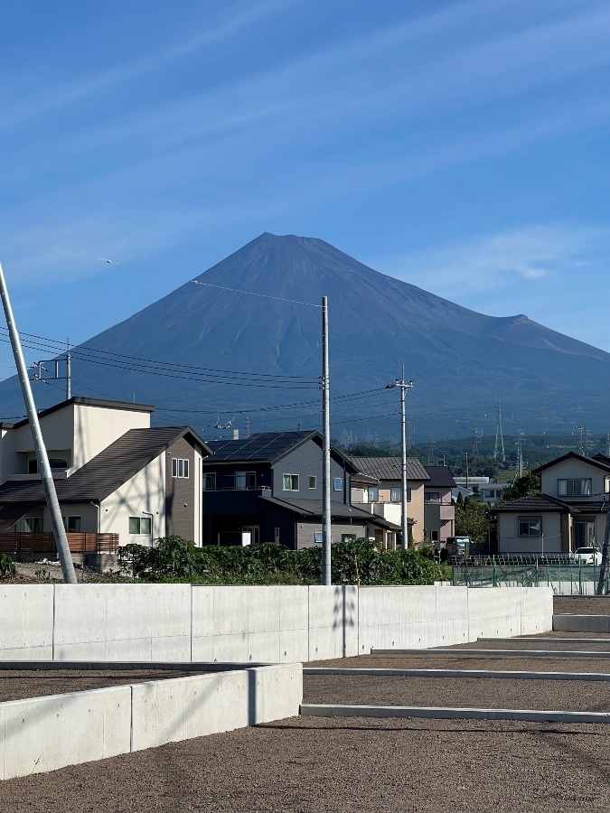 今朝の富士山