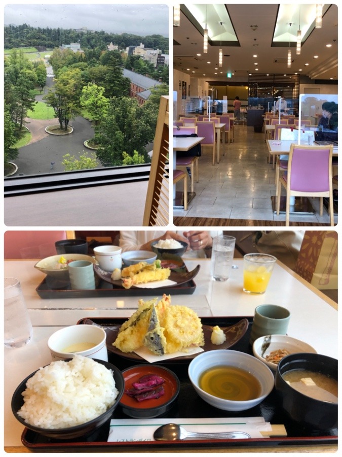 雨上がりの景色見ながらランチ🥢