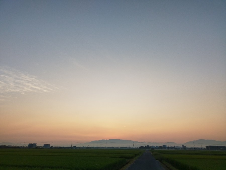 都城市（2022/9/10）今朝の朝焼け😊⤴️