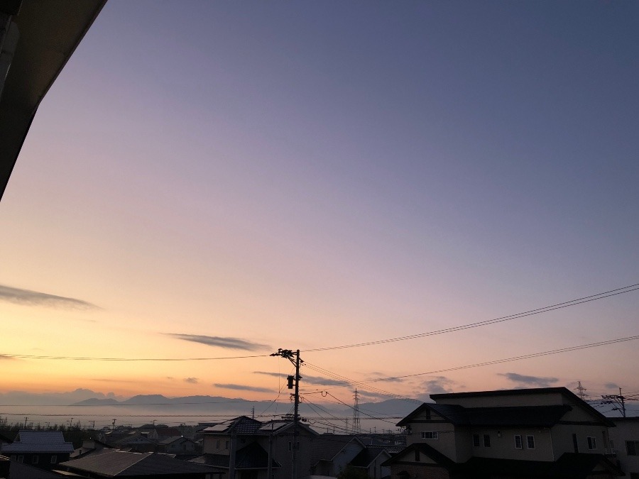 今朝の空