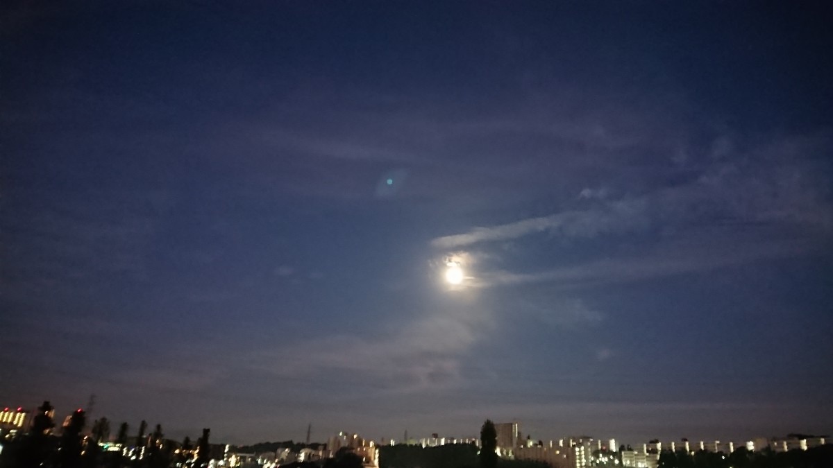 今の月🌕