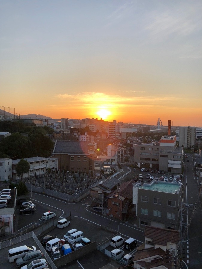 今日の夕陽