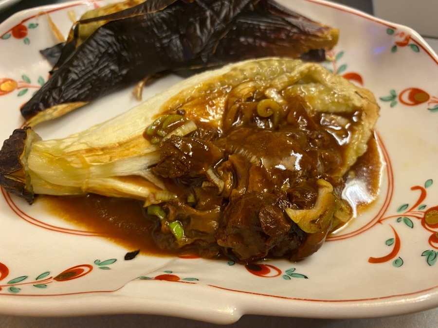 おうちごはん　秋茄子焼きたて