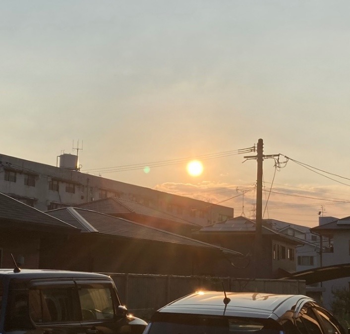 今日の夕陽