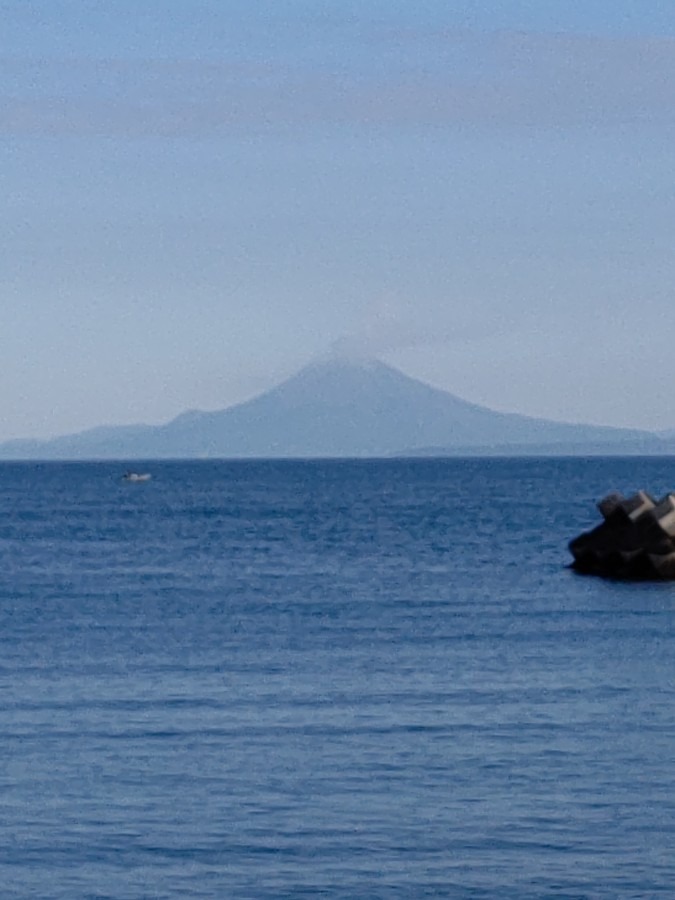 今朝の桜島🌋