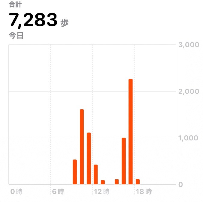 7283歩　ウォーキング　10/26