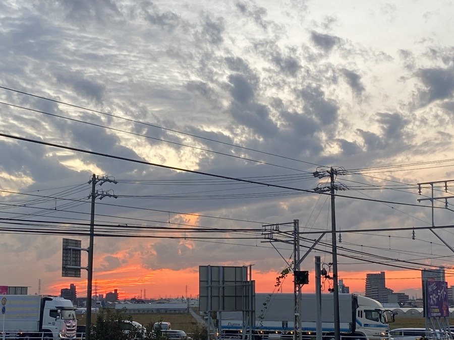 今日の夕空✨