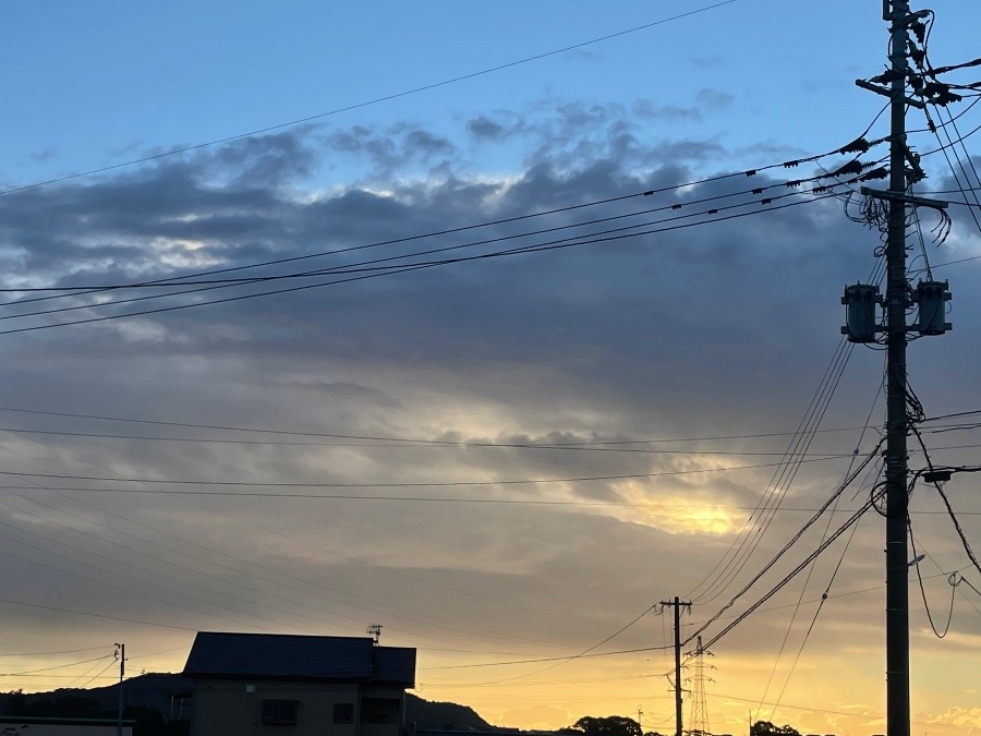 今朝の空