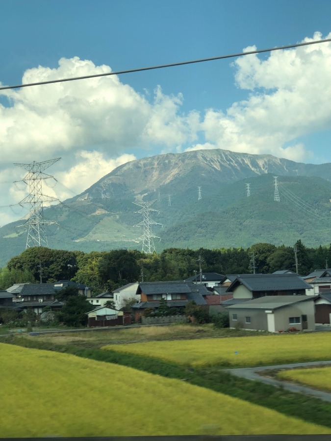 雪のない　伊吹山