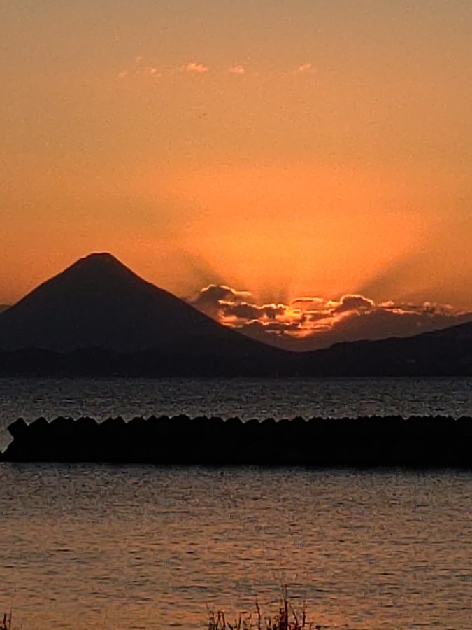 夕焼け🌇開聞岳②