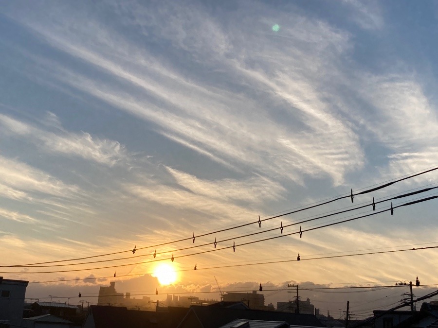 今日の夕陽