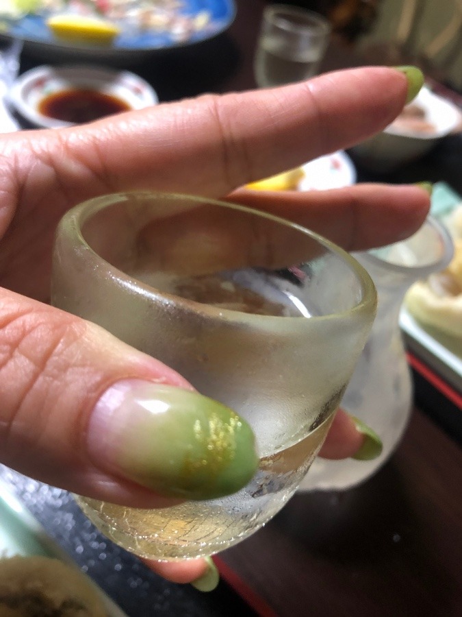 日本酒でピース✌️