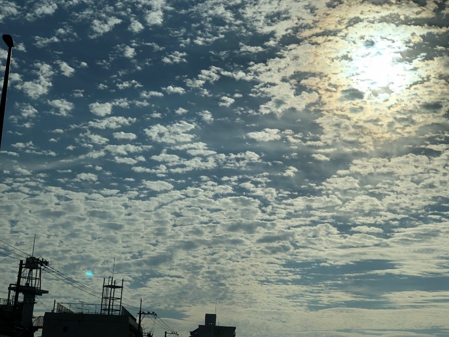 今朝の広島の空