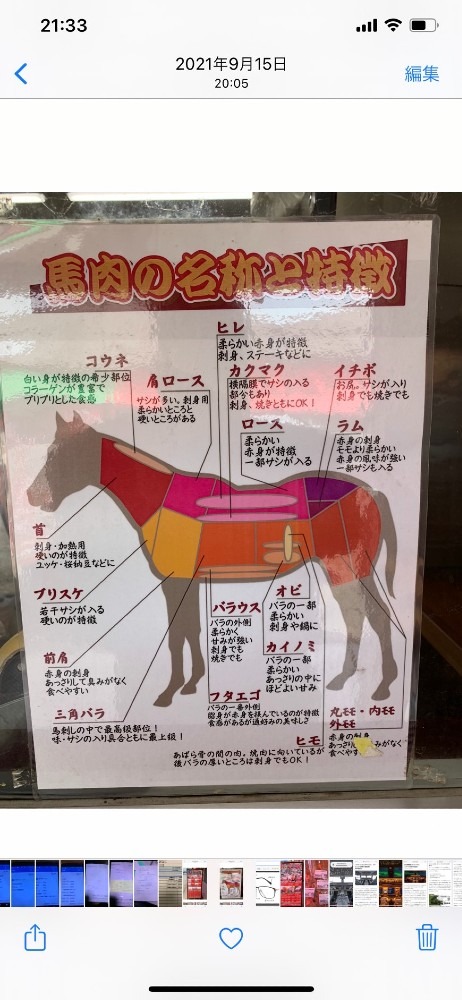 馬の部位