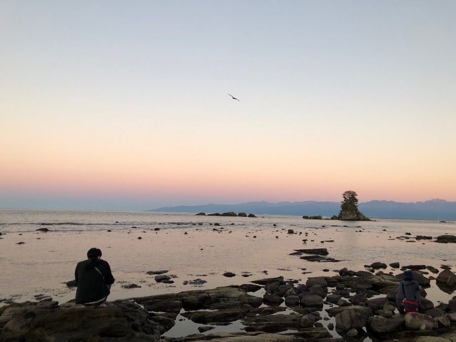 日没の雨晴海岸④