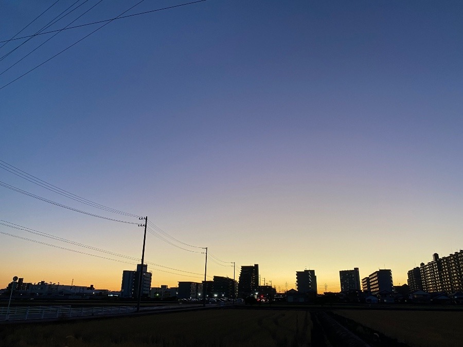 今日の夕焼け✨