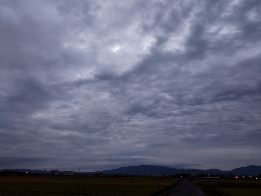 都城市（2022/10/12）今朝は曇り空😓⤵️（東の空）