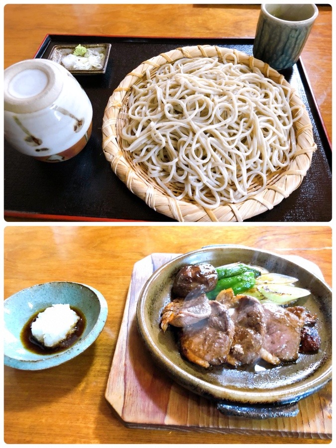 ☆鴨肉の陶板焼と十割蕎麦☆