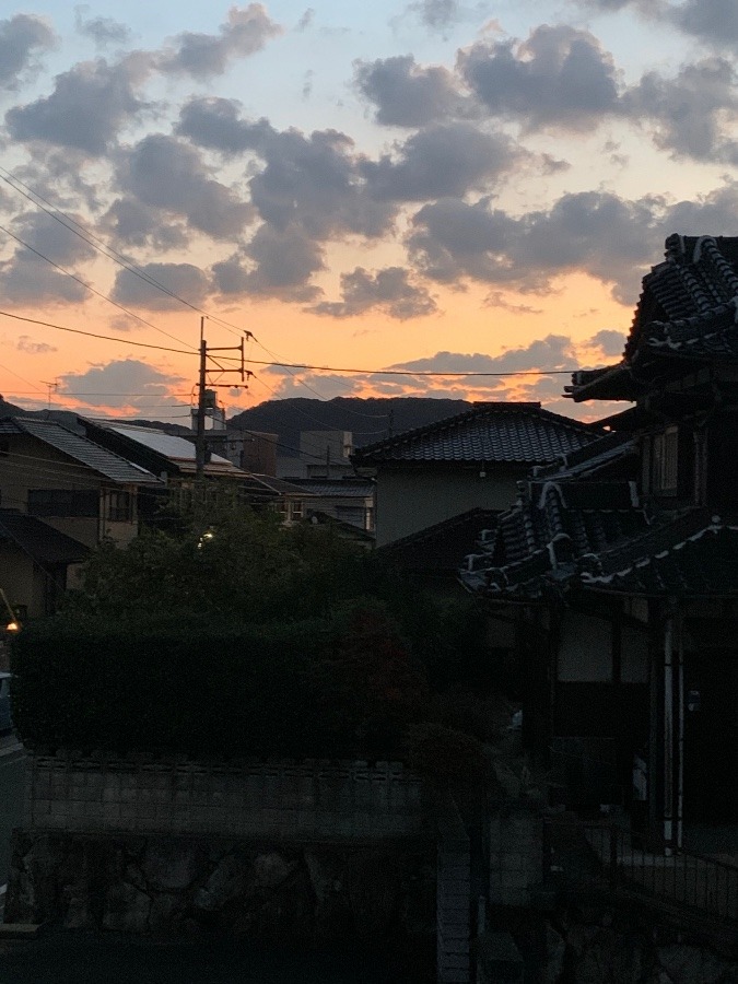 今日の朝焼け