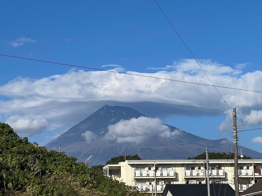 富士山と雲