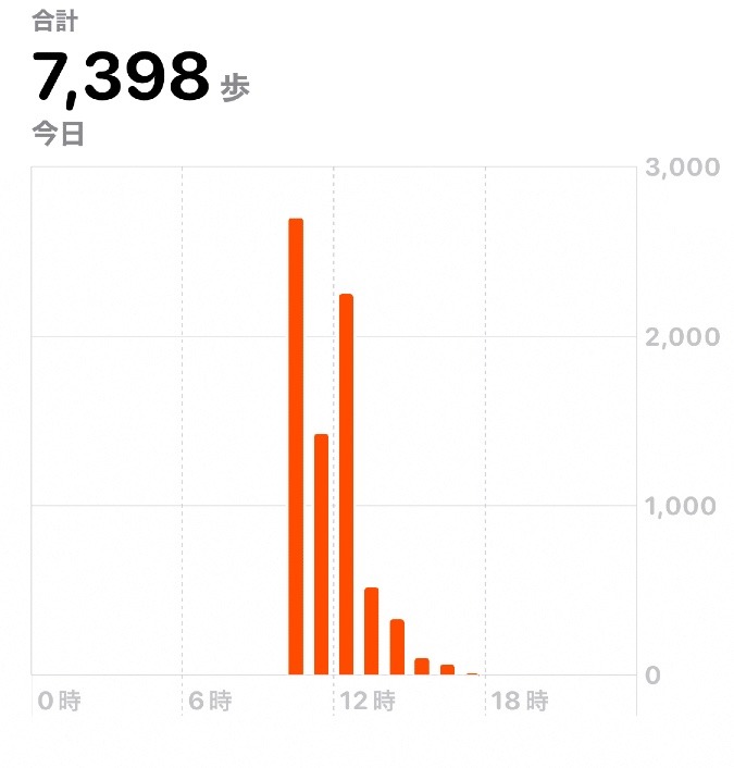 7398歩　ウォーキング11/26