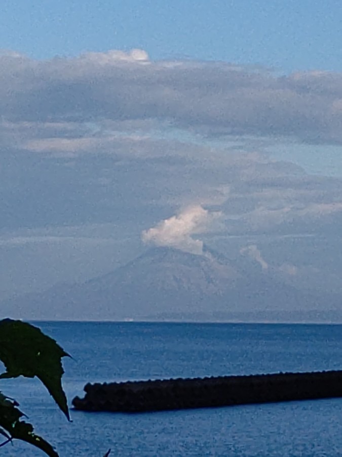 今朝の桜島🌋