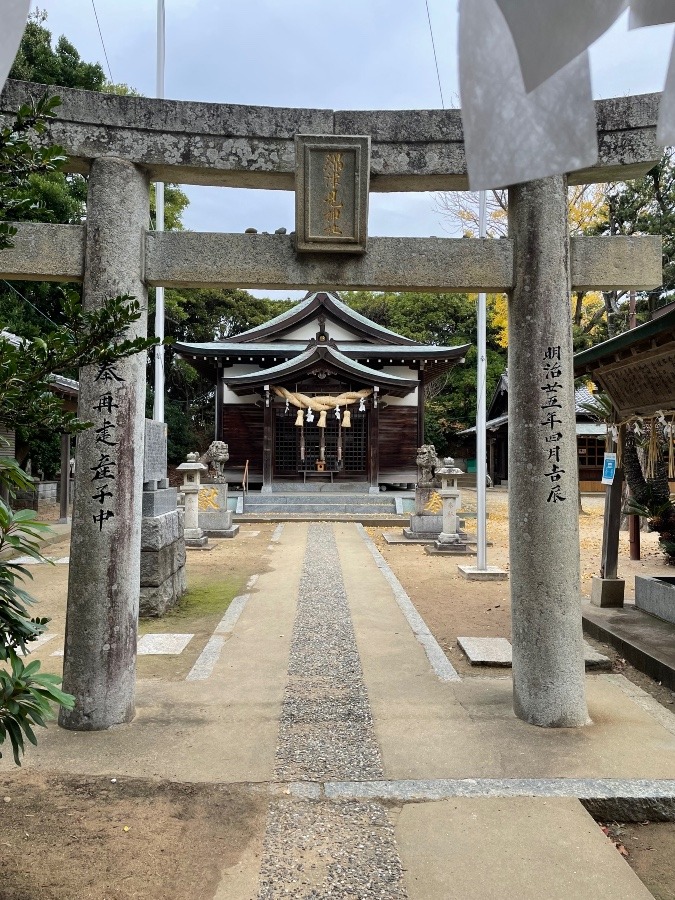 地元神社で⛩