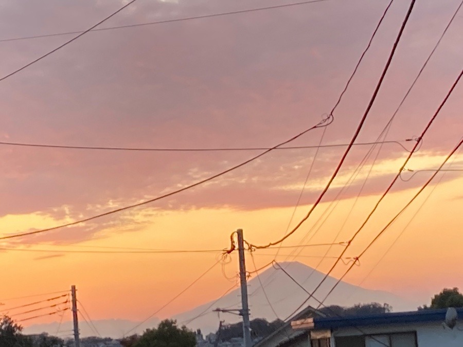 夕焼けの富士山✨