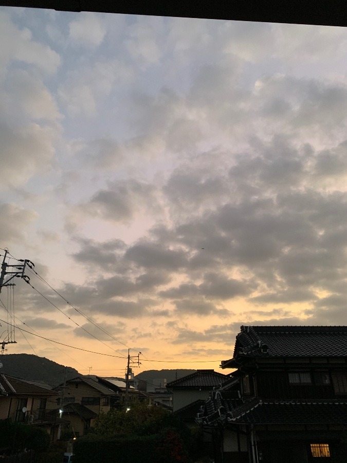 今朝の空