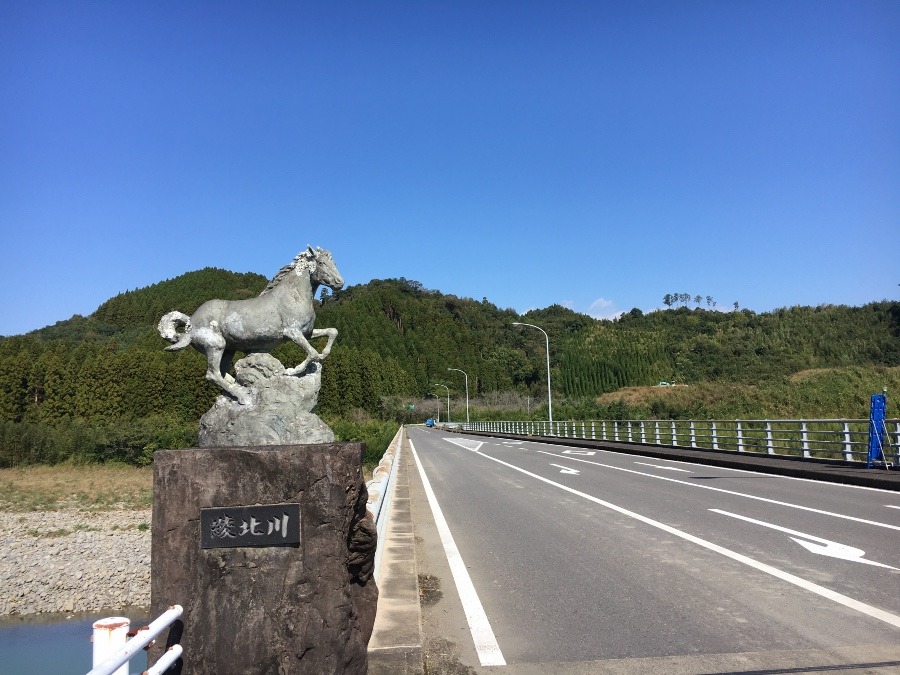 ⭕️馬と橋と、バックの緑、空‼️