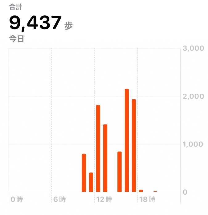 9437歩　ウォーキング11/11