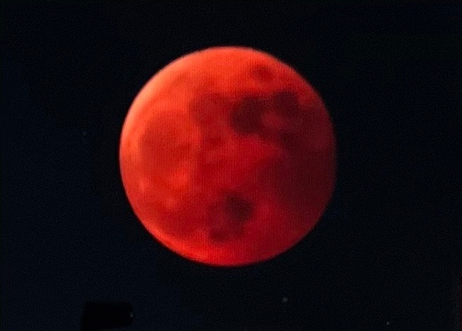 母からの皆既月食🌑