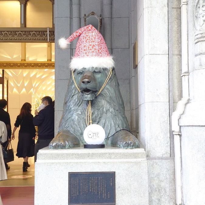 日本橋三越　ライオン像