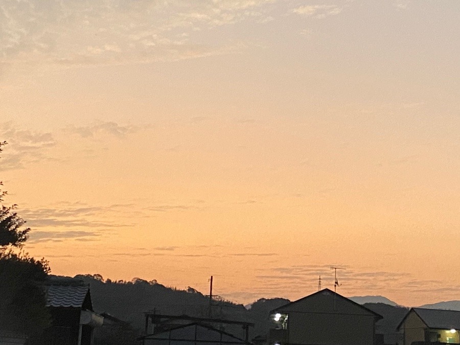 今朝の空　11/4