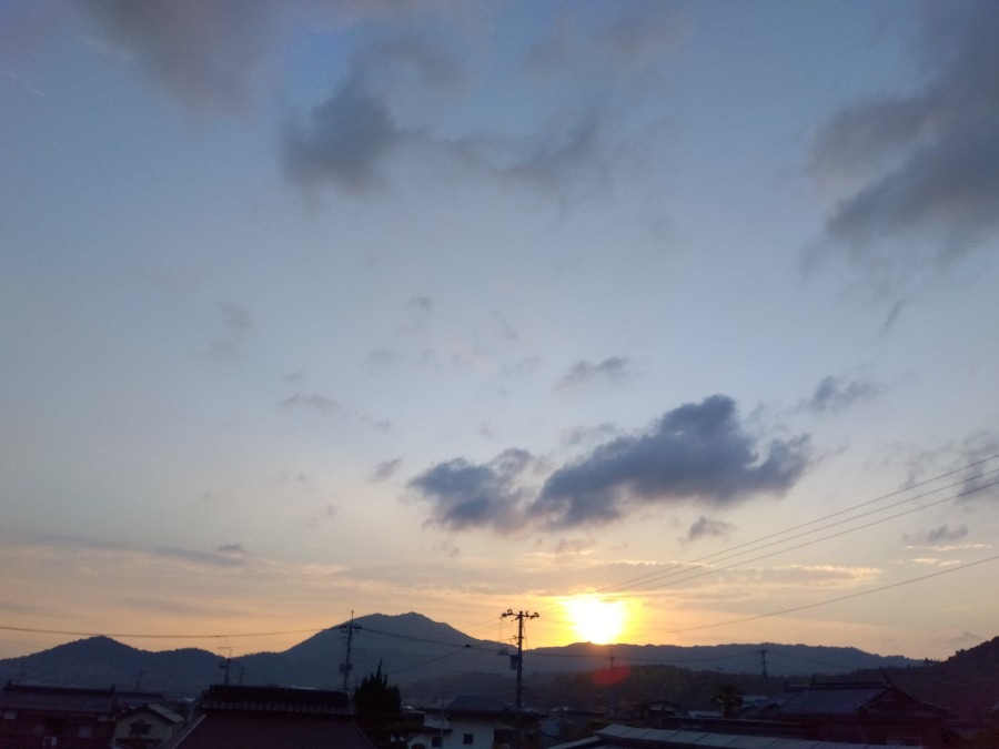 夕日が眩しい✨