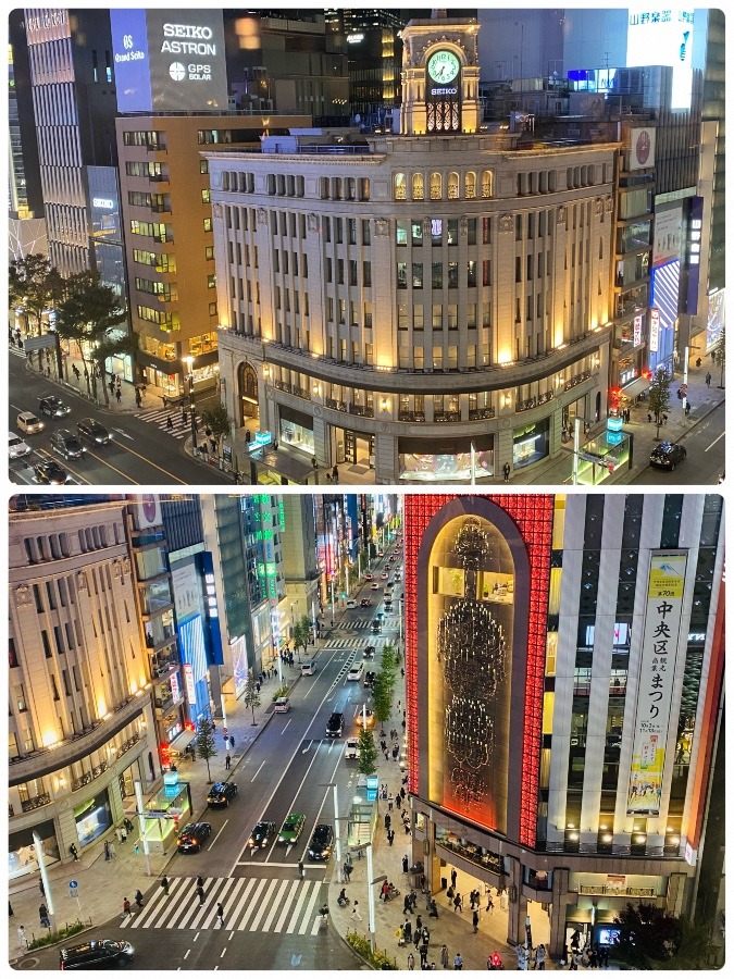 銀座の夜景