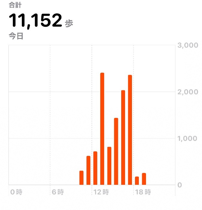 11152歩　ウォーキング11/10