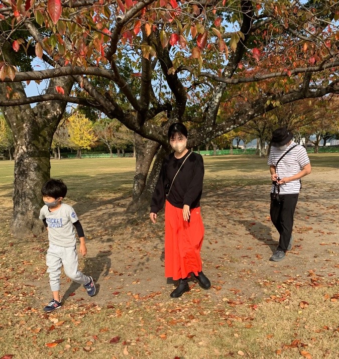 熊本で朝の散歩🍁