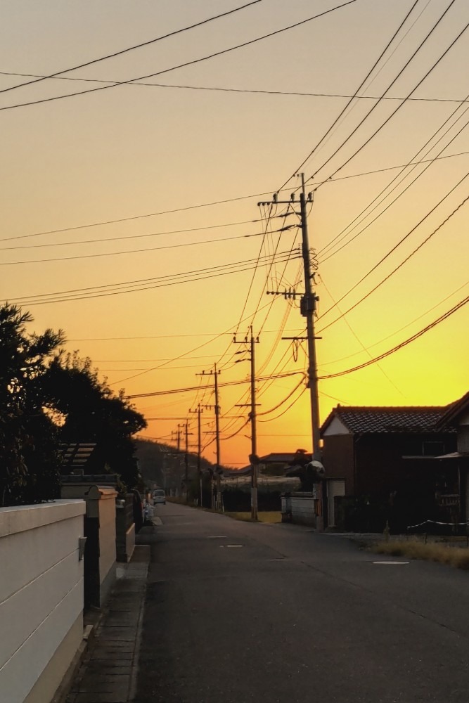 今朝空!