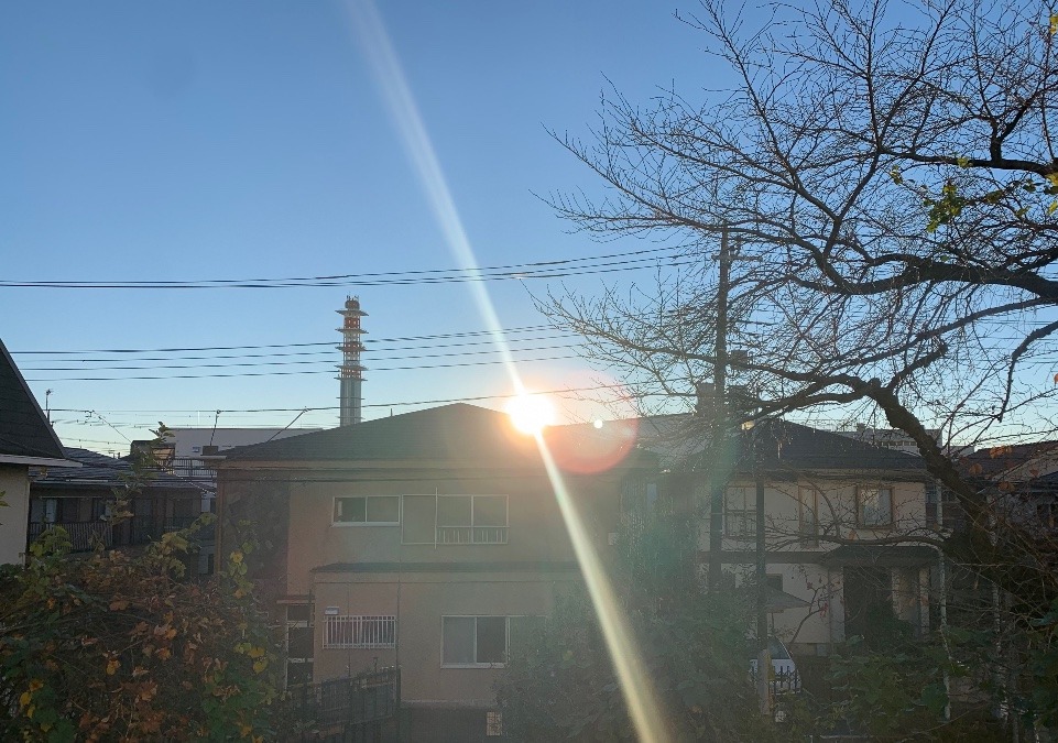 2022/12/19 東京 立川 空と朝日