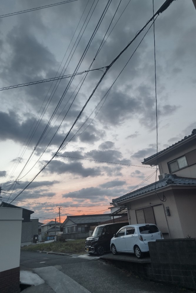 今朝空!