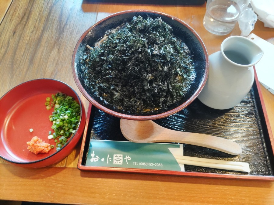 おくに茶やの岩海苔そばがめちゃウマ❣