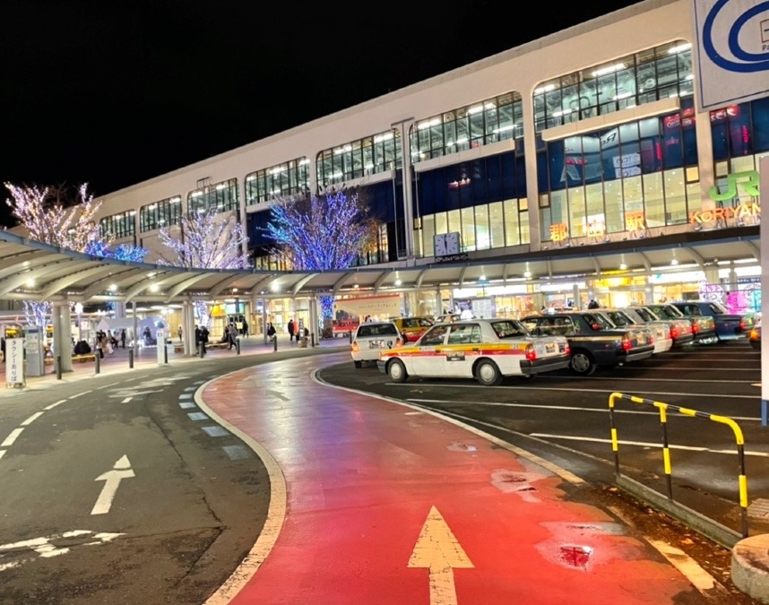 12月の郡山駅