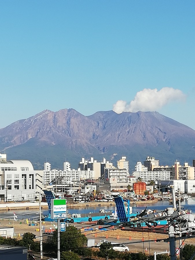 今日の桜島!