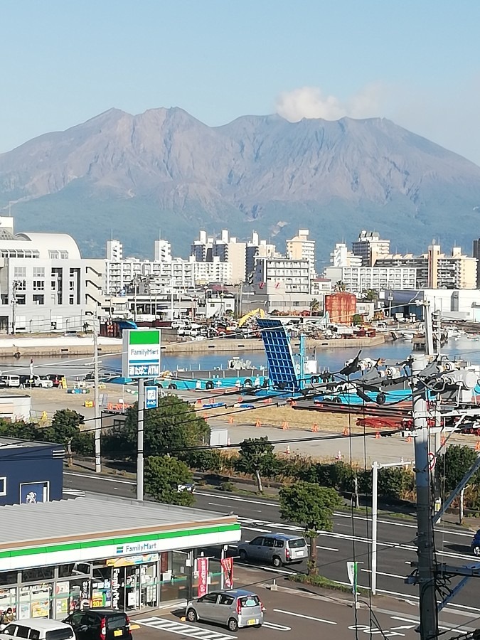 今日の桜島!