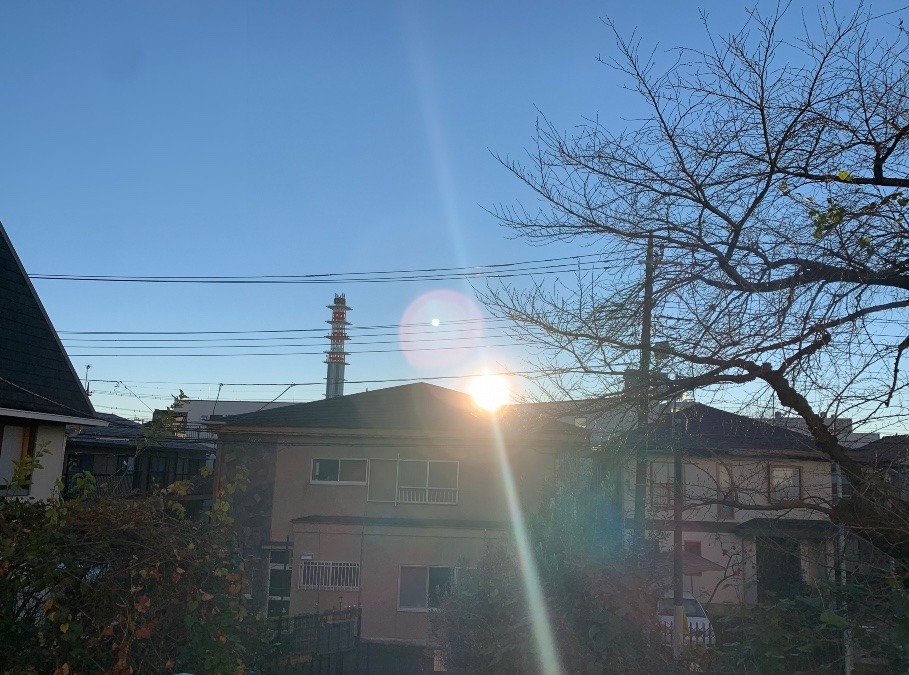 2022/12/25 東京 立川 空と朝日