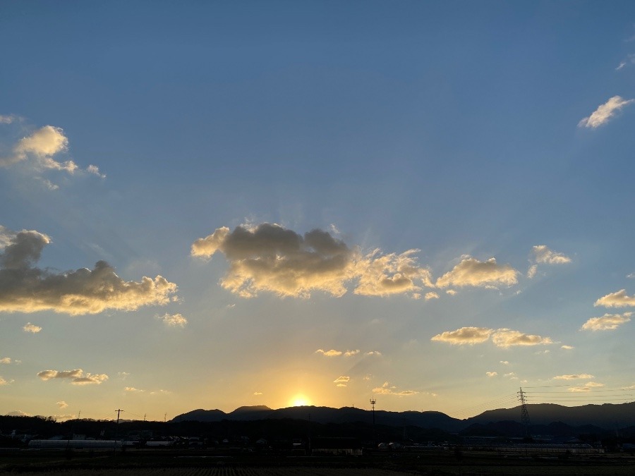 今朝の空　1／4